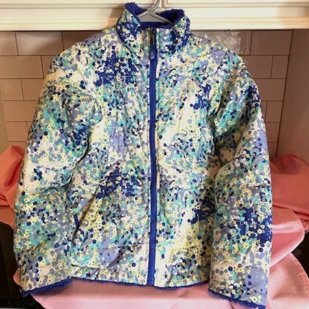 Girls The North Face Reversible Coat Sz 10/12